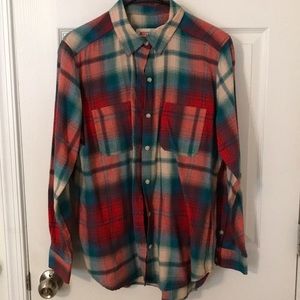 Mossimo boyfriend fit flannel sz M